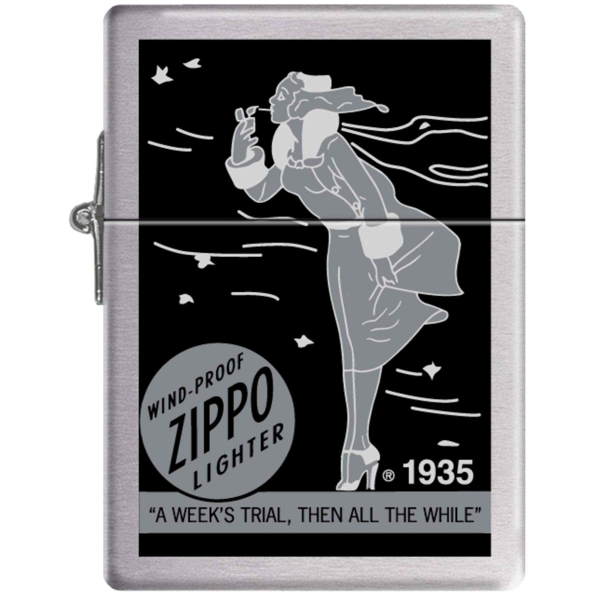 Amazon.co.jp: Zippo 1935-25 レプリカ ウインディWindy Girl ジッポ